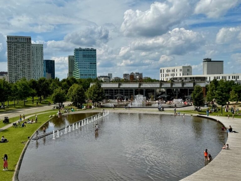Fontein in Park Spoor Noord Antwerpen