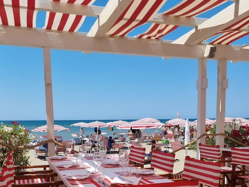Stranden bij Rome