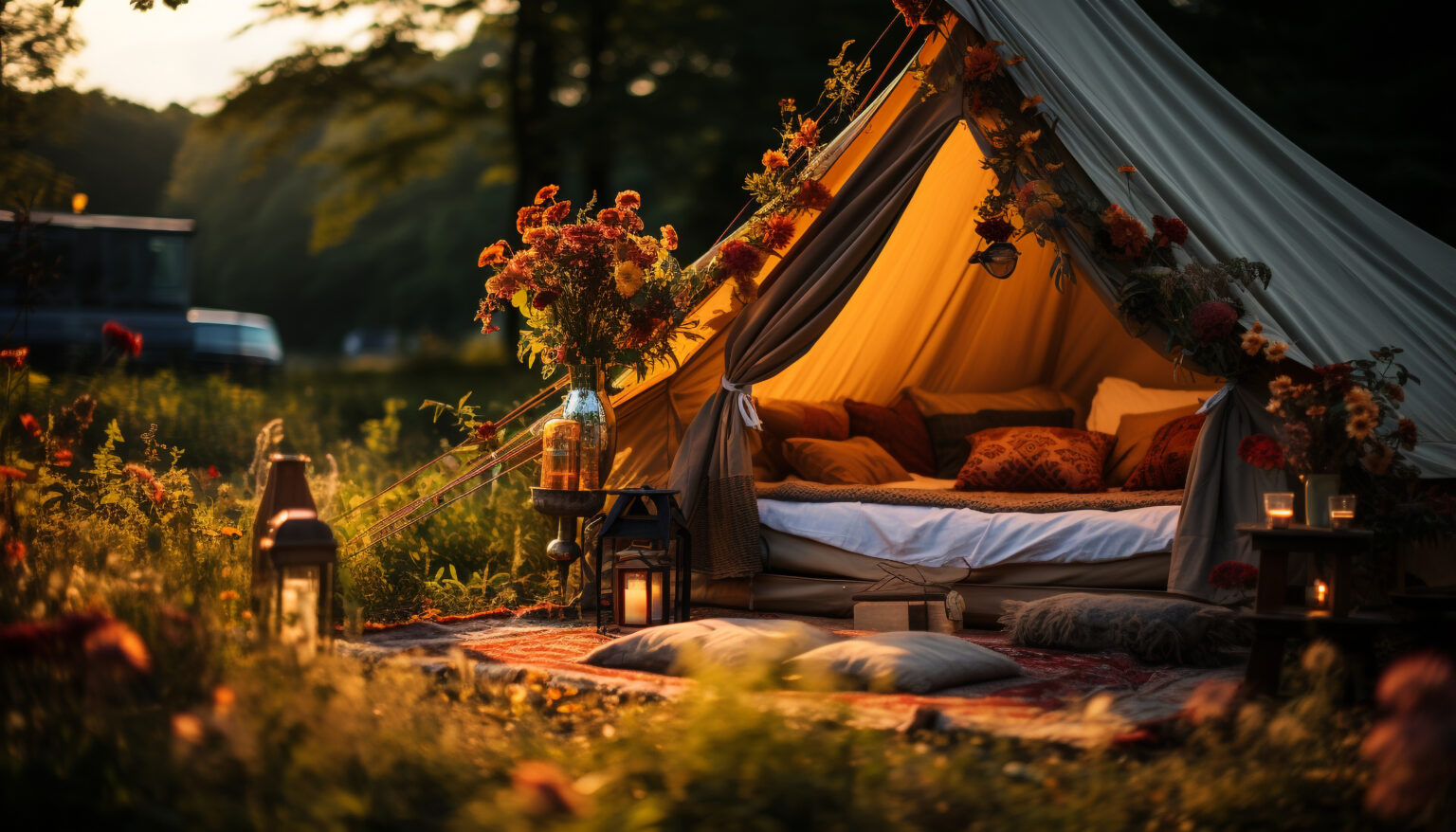 boho camping
